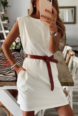 haljina SARANDA WHITE
