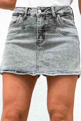 ženske suknje-hlače od modernog sivog trapera SIVALZA