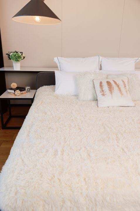 Pokrivač BERKILA ECRU 200x220 cm, Boja: drap, IVET.HR - MODERNA ODJEĆA