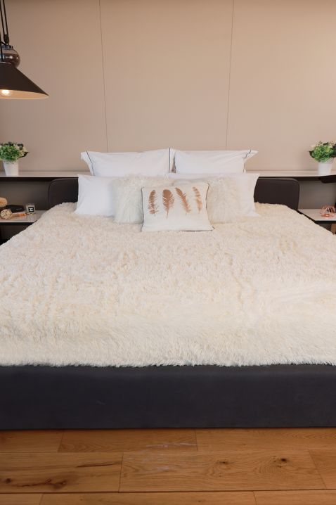 Pokrivač BERKILA ECRU 200x220 cm, Boja: drap, IVET.HR - MODERNA ODJEĆA