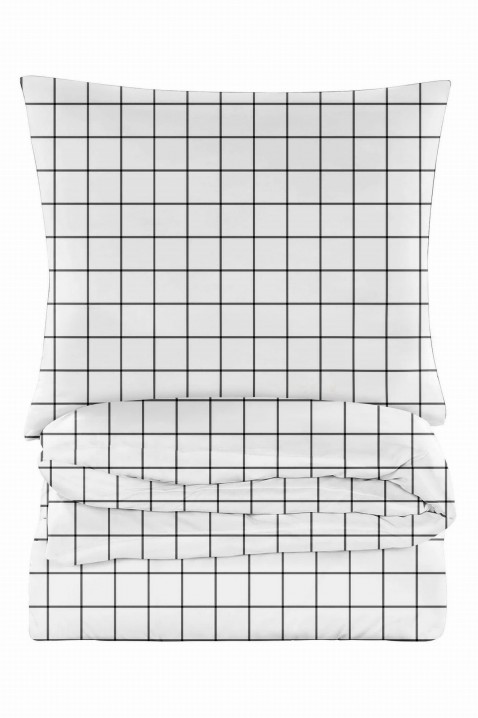 Komplet posteljine FINGIRA 200x220 cm pamučni saten, Boja: bijela, IVET.HR - MODERNA ODJEĆA