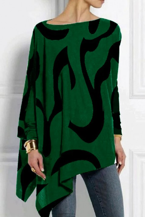 Ženska bluza ROGONHA GREEN, Boja: zelena i crna, IVET.HR - MODERNA ODJEĆA