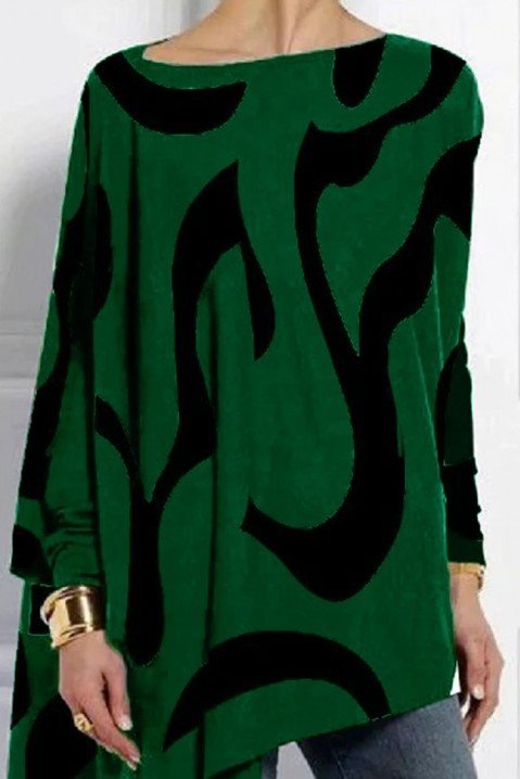 Ženska bluza ROGONHA GREEN, Boja: zelena i crna, IVET.HR - MODERNA ODJEĆA