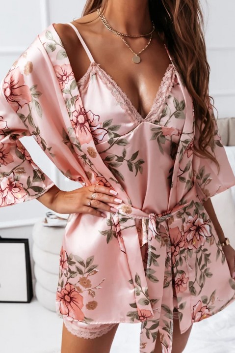 Komplet pidžama s kučnim ogrtačem TOLZERA PINK, Boja: roza, IVET.HR - MODERNA ODJEĆA