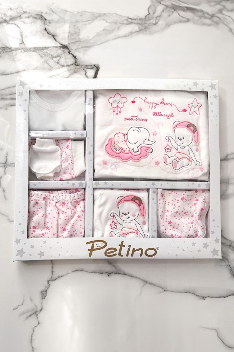 Komplet za novorođenče od 10 dijelova CAMITRI PINK, Boja: bijela i ružičasta, IVET.HR - MODERNA ODJEĆA