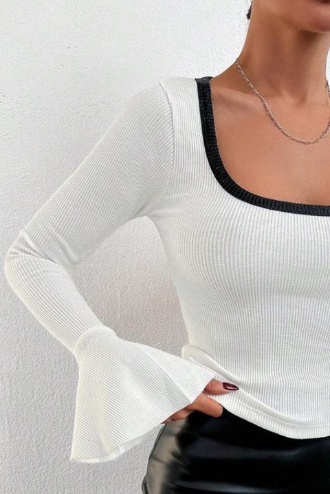 Ženska bluza LINDETA WHITE, Boja: bijela i crna, IVET.HR - MODERNA ODJEĆA