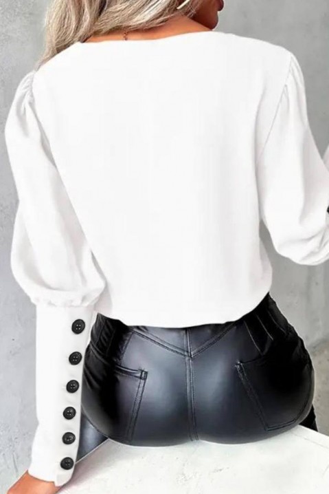 Ženska bluza ROMILSA WHITE, Boja: crna i bijela, IVET.HR - MODERNA ODJEĆA