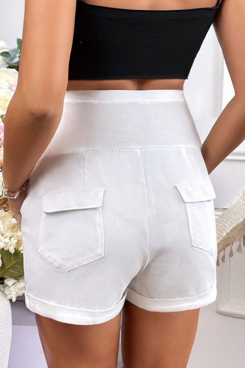 Kratke hlače za trudnice RELGANA, Boja: bijela, IVET.HR - MODERNA ODJEĆA