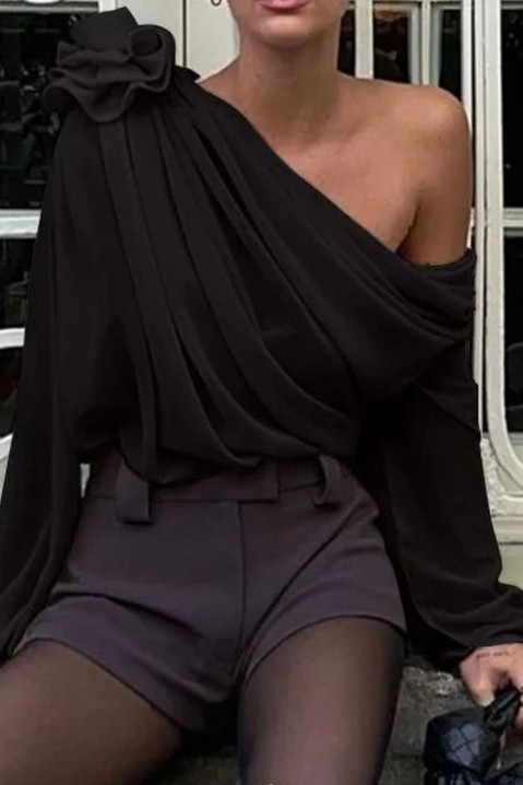 Ženska bluza AMOLSINA BLACK, Boja: crna, IVET.HR - MODERNA ODJEĆA