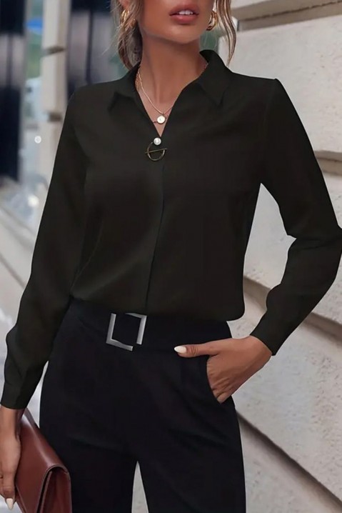 Ženska košulja LENALDA BLACK, Boja: crna, IVET.HR - MODERNA ODJEĆA