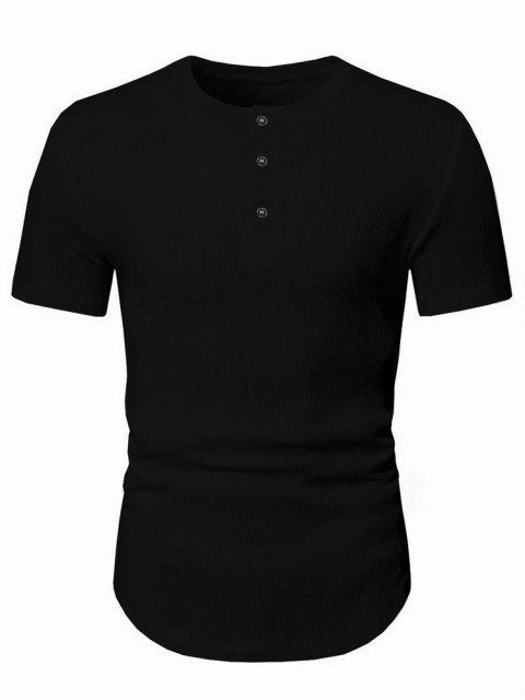 Muška majica BRUNETO BLACK, Boja: crna, IVET.HR - MODERNA ODJEĆA