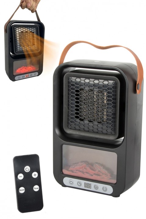 Mini ventilatorska pećnica KEITI, Boja: crna, IVET.HR - MODERNA ODJEĆA