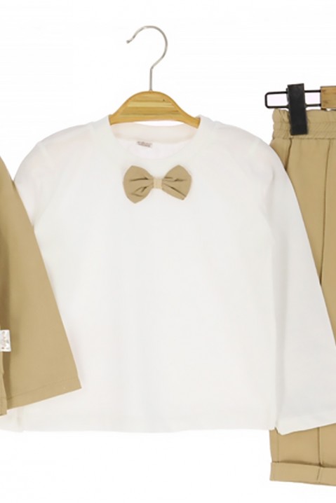 Dječji komplet FORMELDI BEIGE, Boja: bež, IVET.HR - MODERNA ODJEĆA