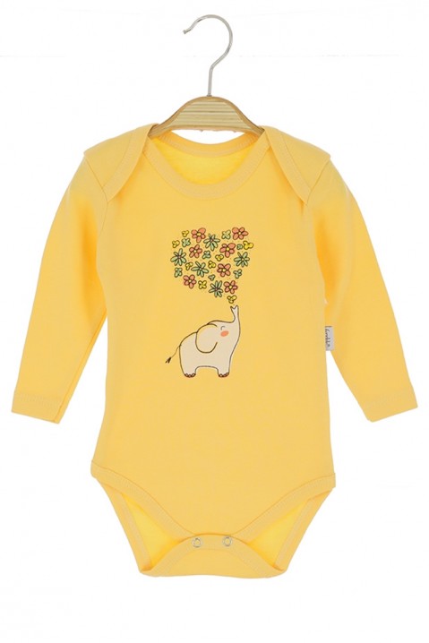 Bodi za bebe VINELFI MUSTARD, Boja: senf, IVET.HR - MODERNA ODJEĆA