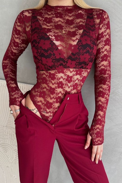 Bodi - bluza ROSIANA BORDO, Boja: bordo, IVET.HR - MODERNA ODJEĆA