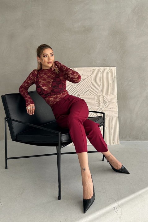 Bodi - bluza ROSIANA BORDO, Boja: bordo, IVET.HR - MODERNA ODJEĆA