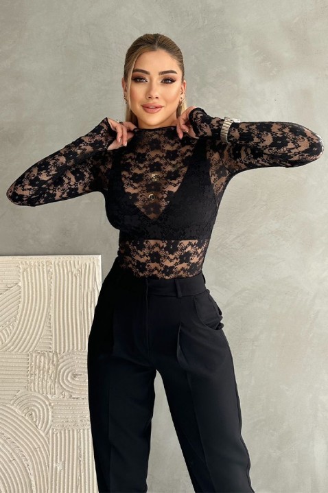 Bodi - bluza ROSIANA BLACK, Boja: crna, IVET.HR - MODERNA ODJEĆA