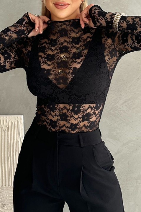 Bodi - bluza ROSIANA BLACK, Boja: crna, IVET.HR - MODERNA ODJEĆA