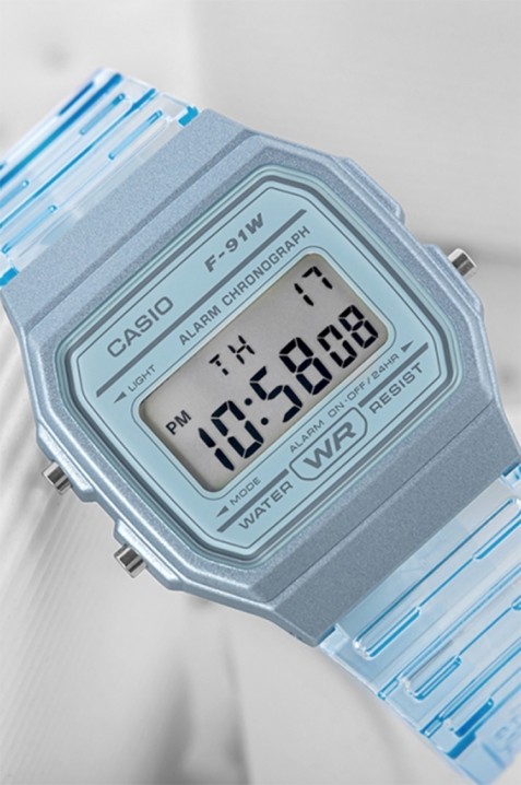Dječji sat Casio F-91WS-2DF, Boja: plava, IVET.HR - MODERNA ODJEĆA