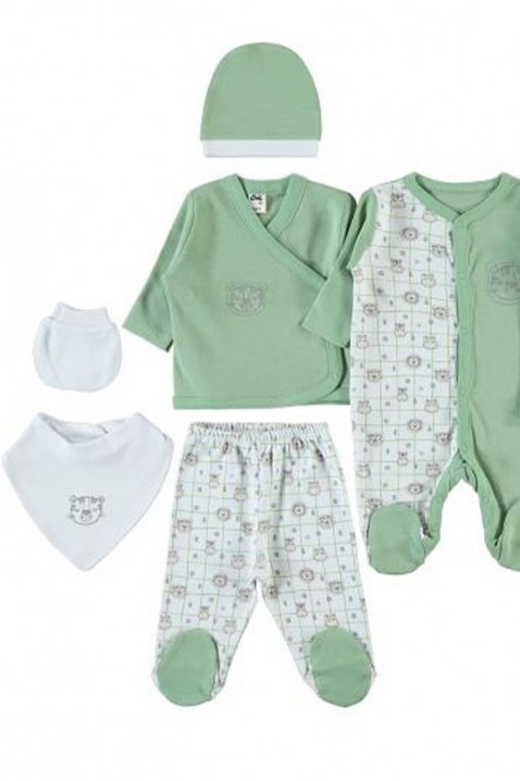 8-dijelni komplet za bebe GRIZI, Boja: kaki, IVET.HR - MODERNA ODJEĆA