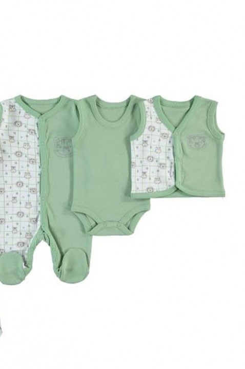 8-dijelni komplet za bebe GRIZI, Boja: kaki, IVET.HR - MODERNA ODJEĆA