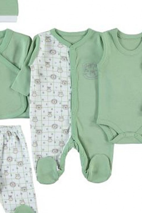 8-dijelni komplet za bebe GRIZI, Boja: kaki, IVET.HR - MODERNA ODJEĆA