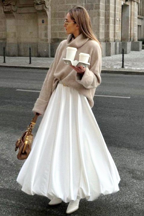 Suknja BROLENFA WHITE, Boja: bijela, IVET.HR - MODERNA ODJEĆA
