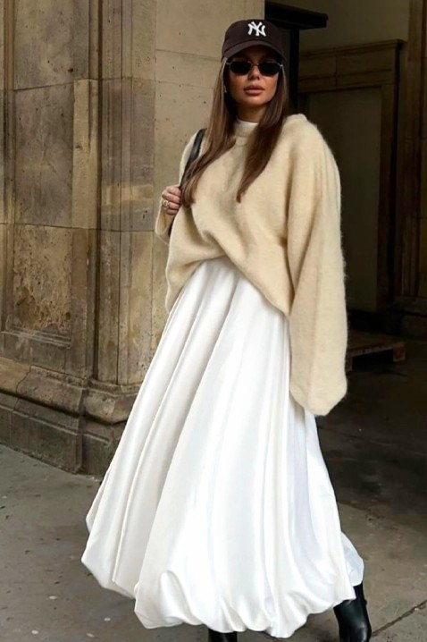 Suknja BROLENFA WHITE, Boja: bijela, IVET.HR - MODERNA ODJEĆA