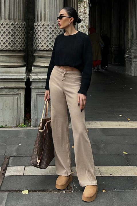 Hlače GERVINZA BEIGE, Boja: bež, IVET.HR - MODERNA ODJEĆA