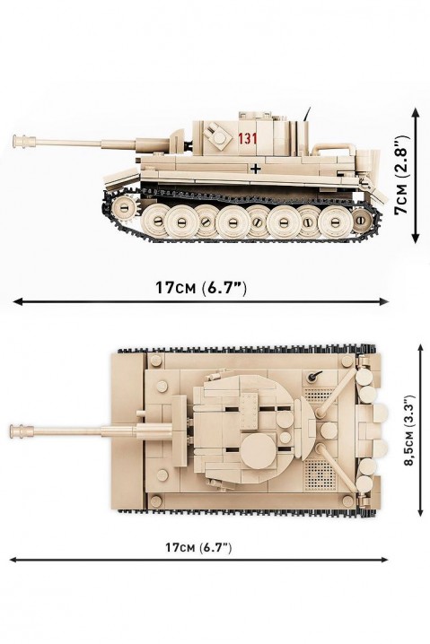 Konstruktor Cobi tenk PzKpfw VI Tiger 131 - 340 dijelovaIVET.HR - MODERNA ODJEĆA