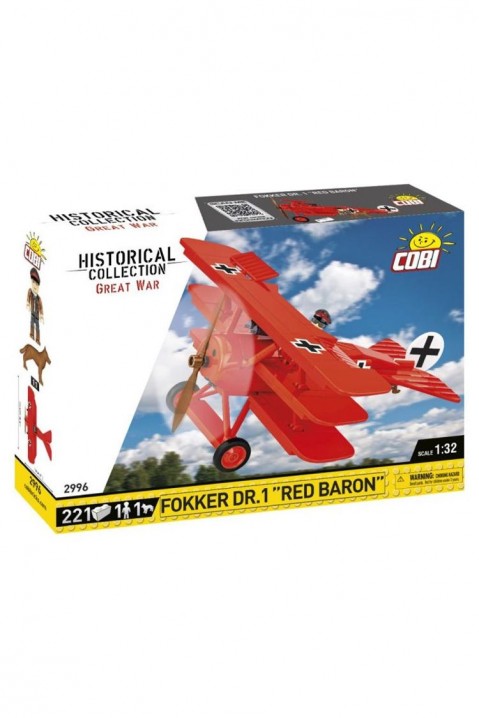 Konstruktor COBI aviona Fokker Dr.1 Red Baron - 221 djelovaIVET.HR - MODERNA ODJEĆA