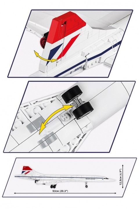 Konstruktor Cobi aviona Concorde G-BBDG - 455 djelovaIVET.HR - MODERNA ODJEĆA