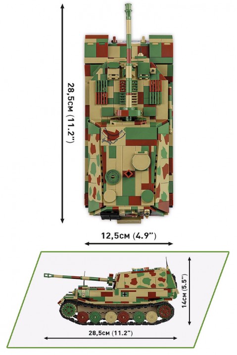 Konstruktor Cobi tenk Panzerjager Tiger dijelovi - 1252IVET.HR - MODERNA ODJEĆA