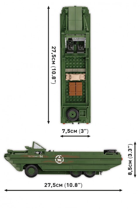 Konstruktor Cobi DUKW Amphibia - dijelovi 508IVET.HR - MODERNA ODJEĆA
