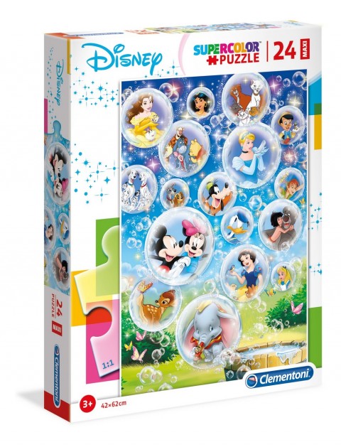 Dječja slagalica Clementoni od 24 maxi dijela - Klasični Disney junaci u sapunastim mjehurićimaIVET.HR - MODERNA ODJEĆA