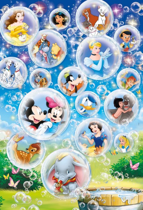 Dječja slagalica Clementoni od 24 maxi dijela - Klasični Disney junaci u sapunastim mjehurićimaIVET.HR - MODERNA ODJEĆA