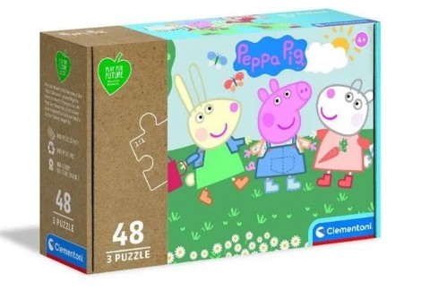 Dječja slagalica Clementoni od 3 x 48 dijelova - Peppa PigIVET.HR - MODERNA ODJEĆA