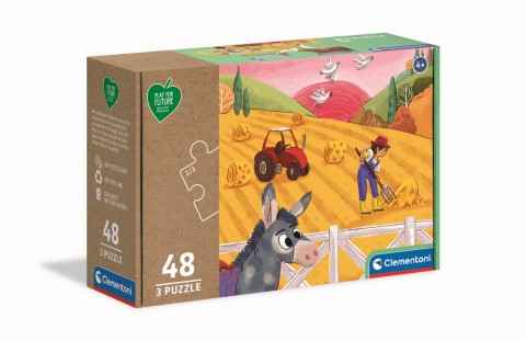Dječja slagalica Clementoni od 3 x 48 dijelova - Na poljuIVET.HR - MODERNA ODJEĆA