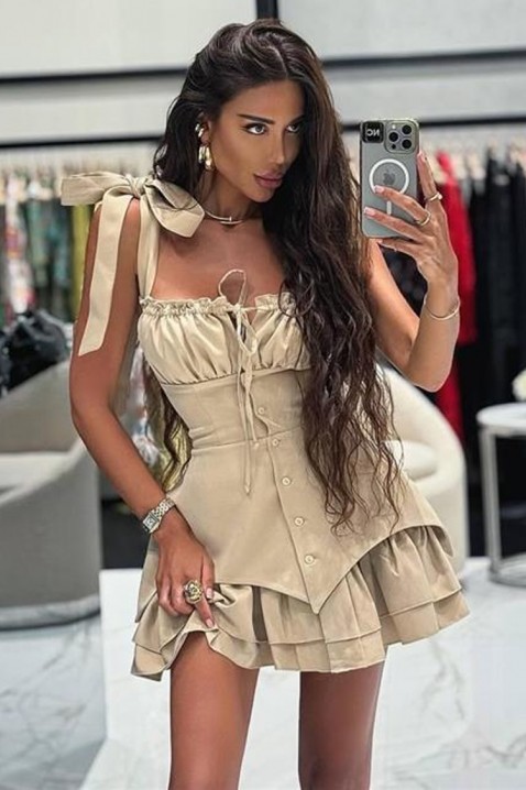 Haljina AZALINZA BEIGE, Boja: bež, IVET.HR - MODERNA ODJEĆA