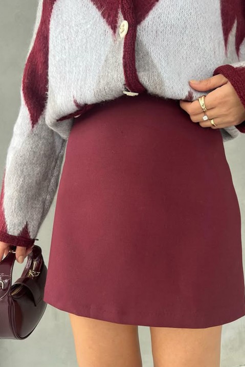 Suknja DELONSA BORDO, Boja: bordo, IVET.HR - MODERNA ODJEĆA