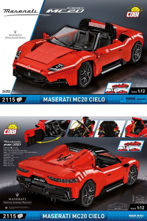 Konstruktor Cobi auto Maserati MC20 Cielo - dijelovi 2115IVET.HR - MODERNA ODJEĆA