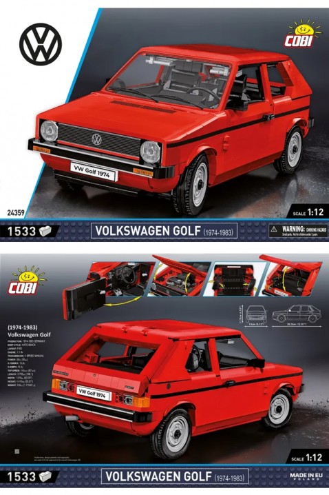 Konstruktor Cobi auto Volkswagen Golf - dijelovi 1533IVET.HR - MODERNA ODJEĆA