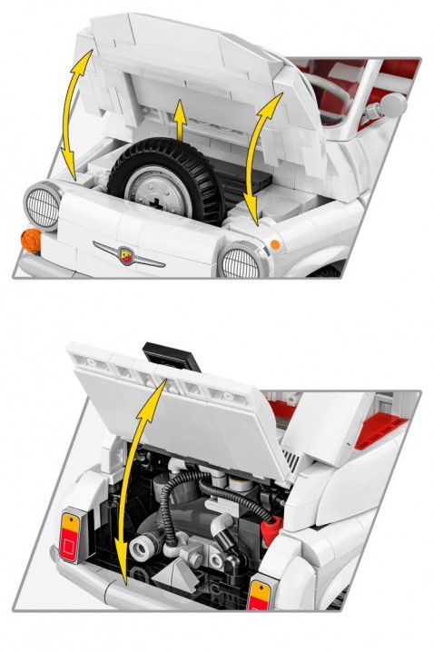 Konstruktor Cobi auto Fiat Abarth 595 - dijelovi 1091IVET.HR - MODERNA ODJEĆA