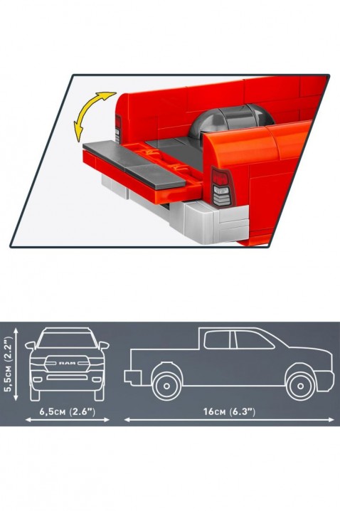 Konstruktor Cobi pickup RAM 1500 - dijelovi 183IVET.HR - MODERNA ODJEĆA