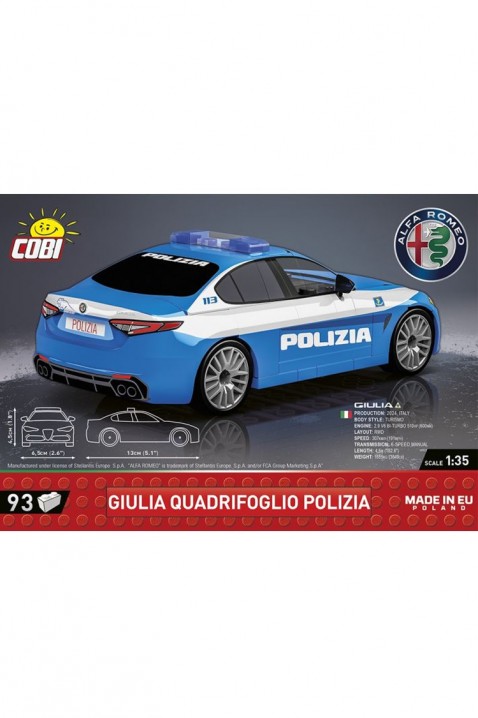 Konstruktor Cobi auto Alfa Romeo Giulia Quadrifoglio - dijelovi 93IVET.HR - MODERNA ODJEĆA