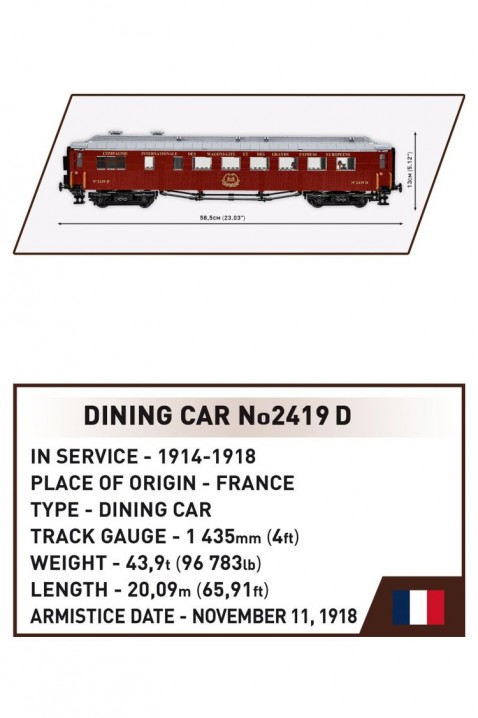 Konstruktor Cobi vagona Compiegne Wagon - 1927 dijelovaIVET.HR - MODERNA ODJEĆA
