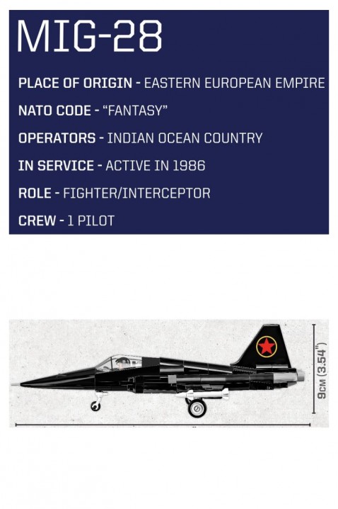 Konstruktor Cobi avion Top Gun MIG-28 - dijelovi 332IVET.HR - MODERNA ODJEĆA