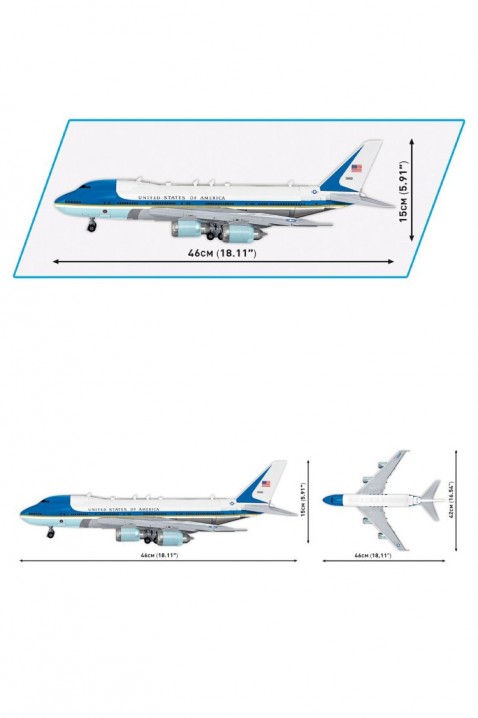 Konstruktor Cobi avion Boeing 747 Air Force One - dijelovi 1087IVET.HR - MODERNA ODJEĆA