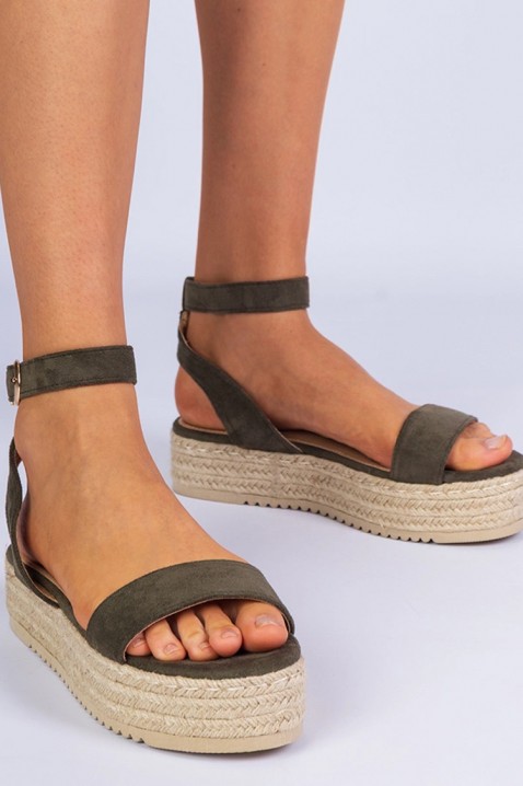 Sandale ALELONDA KHAKI, Boja: kaki, IVET.HR - MODERNA ODJEĆA