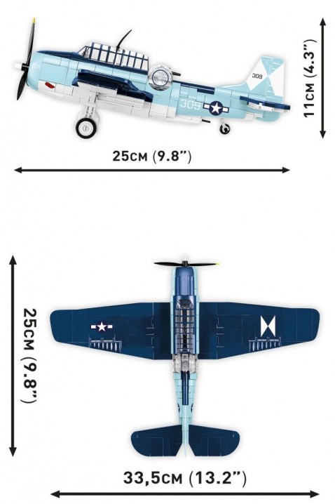 Konstruktor Cobi avion Grumman TBF Avenger - dijelovi 392IVET.HR - MODERNA ODJEĆA